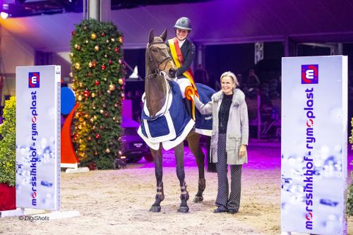 Beau Schuttelaar en Fuij winnaars van de CSI1* GP op Jumping de Achterhoek 2019. Foto © DigiShots